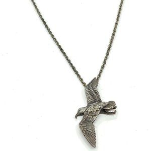 Pewter Eagle 17” Vintage Necklace